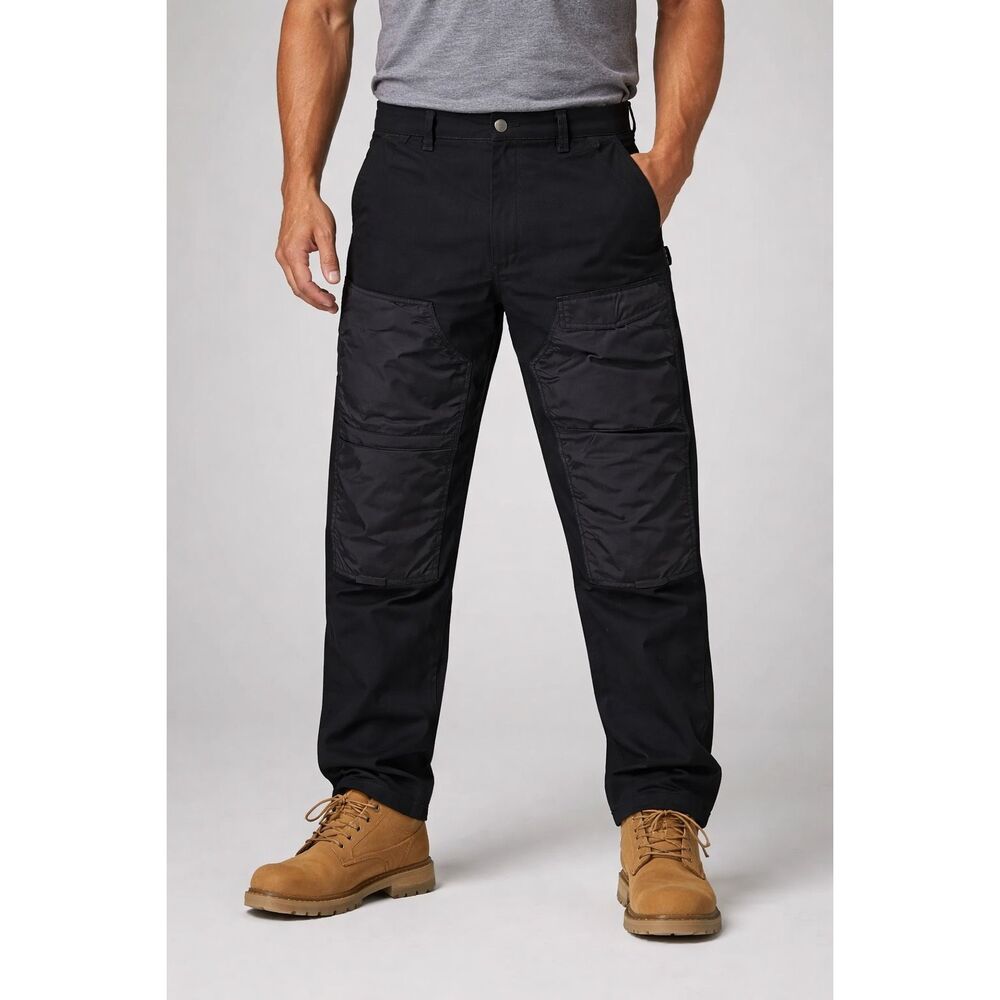 ✨18 East County Double Knee Painter Black Sz Large Pants✨